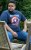 D555 ROGERS Official Captain America Printed T-Shirt Dark Navy - Тениски - мъжки тениски големи размери