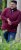 D555 HIRALDO Quarter Neck Pique Fleece Sweatshirt With Chest Embroidery Red - Суичъри & cуичъри с качулка - мъжки суичъри големи размери