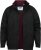 D555 Rudy Showerproof Fleece Lined Jacket With Packaway Hood - Black - Якета - мъжки якета големи размери