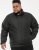 D555 Rudy Showerproof Fleece Lined Jacket With Packaway Hood - Black - Якета - мъжки якета големи размери