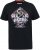 D555 MALCOM Snake And Roses Printed Crew Neck T-Shirt Black - Тениски - мъжки тениски големи размери