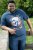 D555 NEAL Skull With Flames Printed Crew Neck T-Shirt Navy/Blue Twist - Тениски - мъжки тениски големи размери