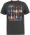 D555 JAIDEN Legends Guitar Printed Crew Neck T-Shirt Khaki - Тениски - мъжки тениски големи размери