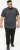 D555 ORSTON Reno Fabric Crew Neck T-Shirt With Chest Embroidery Black Reno - Тениски - мъжки тениски големи размери