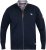 D555 NASHUA Zip Through Sweatshirt In Fleece Navy - Суичъри & cуичъри с качулка - мъжки суичъри големи размери
