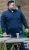 D555 SWANN Quarter Neck Sweatshirt With Quilted Top Panel Navy - Суичъри & cуичъри с качулка - мъжки суичъри големи размери