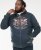 D555 HAMILTON Full Zip Hoody With Authentic 1996 Chest Print Denim - Суичъри & cуичъри с качулка - мъжки суичъри големи размери