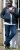 D555 HAMILTON Full Zip Hoody With Authentic 1996 Chest Print Denim - Суичъри & cуичъри с качулка - мъжки суичъри големи размери