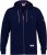 D555 IRVIN Full Zip Jacquard Hoody With Chest Embroidery Navy - Суичъри & cуичъри с качулка - мъжки суичъри големи размери