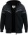 D555 HENNESSEY Zip Through Hoody With Sherpa Lining Black - Суичъри & cуичъри с качулка - мъжки суичъри големи размери