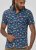 D555 Hartlepool Short Sleeve Vintage Car AOP Stretch Shirt Blue - Ризи - мъжки ризи големи размери