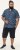 D555 Hartlepool Short Sleeve Vintage Car AOP Stretch Shirt Blue - Ризи - мъжки ризи големи размери