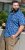 D555 Hartlepool Short Sleeve Vintage Car AOP Stretch Shirt Blue - Ризи - мъжки ризи големи размери