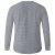 D555 Plato Long Sleeve T-shirt Grey - Тениски - мъжки тениски големи размери