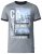 D555 Howie Fine Stripe T-shirt Grey - Тениски - мъжки тениски големи размери