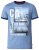 D555 Howie Fine Stripe T-shirt Blue - Тениски - мъжки тениски големи размери