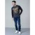 D555 Neill Long Sleeve T-shirt Black - Тениски - мъжки тениски големи размери