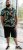 D555 Selby Hawaiian AOP Short Sleeve Revere Collar Shirt Black - Ризи - мъжки ризи големи размери