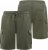 D555 Wigan 1 Elasticated Waist Fleece Cargo Shorts Khaki - Спортни панталони & Kъси панталони - мъжки спортни панталони големи размери