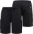 D555 Wigan 2 Elasticated Waist Fleece Cargo Shorts Black - Спортни панталони & Kъси панталони - мъжки спортни панталони големи размери