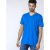 D555 Signature V-neck T-shirt Blue - Тениски - мъжки тениски големи размери