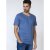 D555 Signature V-neck T-shirt Teal - Тениски - мъжки тениски големи размери