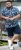 D555 Halifax AOP Hawaiian Print Short Sleeve Polo Blue - Тениски - мъжки тениски големи размери