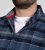 D555 Shrewsbury Long Sleeve with Chest Pocket Blue/Navy Check TALL SIZES - МЪЖКО ОБЛЕКЛО MT-6XLT - дрехи за високи мъже