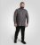 D555 Wakefield Long Sleeve AOP Guitar Printed Shirt Grey - Ризи - мъжки ризи големи размери