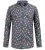 D555 Wakefield Long Sleeve AOP Guitar Printed Shirt Grey - Ризи - мъжки ризи големи размери