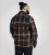 D555 Aldershot Long Sleeve Heavy Shacket Overshirt Tan/Navy Check - Ризи - мъжки ризи големи размери