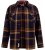 D555 Aldershot Long Sleeve Heavy Shacket Overshirt Tan/Navy Check - Ризи - мъжки ризи големи размери
