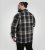D555 Falkirk Long Sleeve Heavy Shacket Overshirt Black/Grey TALL SIZES - Ризи - мъжки ризи големи размери