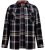 D555 Falkirk Long Sleeve Heavy Shacket Overshirt Black/Grey - Ризи - мъжки ризи големи размери