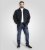 D555 Cleveley Long Sleeve Heavy Shacket Overshirt Navy - Ризи - мъжки ризи големи размери