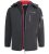 D555 Fretwell Padded Softshell Jacket with Detachable Hood Black - Якета - мъжки якета големи размери