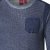 D555 Bryson Crewneck Sweater with Pocket Navy - Суичъри & cуичъри с качулка - мъжки суичъри големи размери