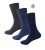 D555 Harold 2 Multi Color Pack of 3 Extra Wide Comfort Fit Socks - Бельо & Бански шорти - Мъжко бельо големи размери
