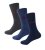 D555 Harold 2 Multi Color Pack of 3 Extra Wide Comfort Fit Socks - Бельо & Бански шорти - Мъжко бельо големи размери