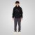 Double Outfitters MTOP-1146 Суитшърт с качулка Черно - Суичъри & cуичъри с качулка - мъжки суичъри големи размери