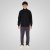 Double Outfitters MTOP-1158 Суитшърт с цип Черно - Суичъри & cуичъри с качулка - мъжки суичъри големи размери
