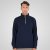 Double Outfitters MTOP-1163 Суитшърт с къс цип Нейви - Суичъри & cуичъри с качулка - мъжки суичъри големи размери