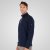Double Outfitters MTOP-1163 Суитшърт с къс цип Нейви - Суичъри & cуичъри с качулка - мъжки суичъри големи размери