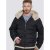 D555 Hudson Hooded Puffer Jacket Navy - Якета - мъжки якета големи размери