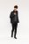 D555 Fargo Five Pocket Jacket With Ribbed Neck and Inner Quilting Black - Якета - мъжки якета големи размери