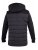 D555 Hampshire Hooded Quilted Jacket Black - Якета - мъжки якета големи размери