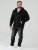 D555 Cantor Hoodie Black - Суичъри & cуичъри с качулка - мъжки суичъри големи размери