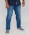 D555 Taurus Fit Stretch Jeans With Sandblasting - Дънки и панталони - мъжки Дънки и панталони големи размери
