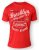 D555 NEAL Brooklyn Crew Neck T-Shirt Red - Тениски - мъжки тениски големи размери