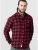 D555 Lawton LS Flannel Shirt Red - Ризи - мъжки ризи големи размери